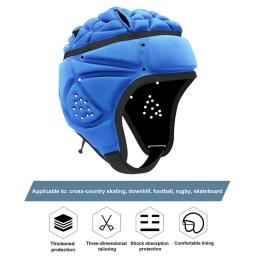 Unisex ajustável Soft Head Protective Helmet, EVA acolchoado chapelaria, protetor de goleiro de futebol para crianças, jovens, adultos - Image 4