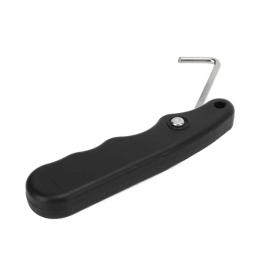 Dobrável figura preta rolo com gancho estendido, Skate Lace Tightener, Ice Hockey Extrator, prático - Image 4
