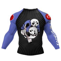 Codylundin-quimono Jiujitsu camiseta masculina, equipamento de MMA, camisa de poliéster respirável, camisa de ginástica brasileira, Kickboxing, manga comprida - Image 5