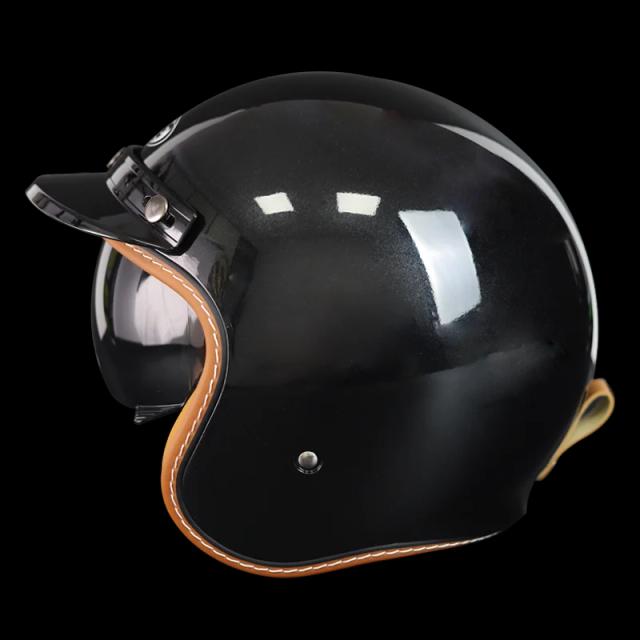 Capacete Retro KT67 3/4 para Motociclistas: Estilo e Segurança para Homens e Mulheres em Scooters Elétricos e Equitação ao Ar Livre - Novo Verão 2022