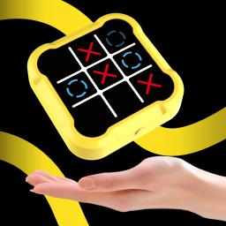 1 pçs tic-tac-toe jogos de tabuleiro para adultos crianças montessori quebra-cabeça jogo de mesa conjunto de xadrez portátil jogos de mesa tic-tac-toe - Image 2