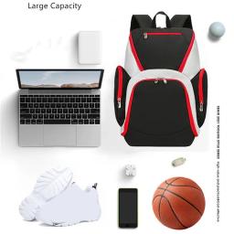 Mochila esportiva leve impermeável para homens, Saco de transporte de futebol para basquete, Saco de escola de grande capacidade - Image 5