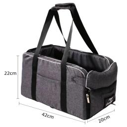 Portable Controle Central Pet Seat, transporte Dog Carrier Protector, Travel Bag, Bed Acessórios, Segurança do carro - Image 4