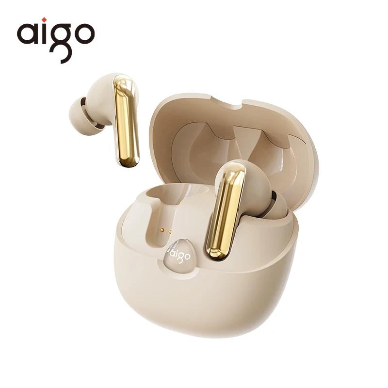Aigo ta51 verdadeiro sem fio fones de ouvido novo bluetooth 5.4 tws fone de ouvido esportes jogos à prova dwaterproof água hd chamada 300mah fone de ouvido - Image 1