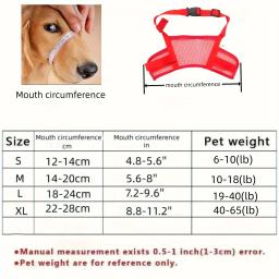 Focinho de cão respirável macio, Anti-morder e Anti-latido, Alças ajustáveis, Ajuste personalizado, Seguro Pet Boca Capa - Image 4