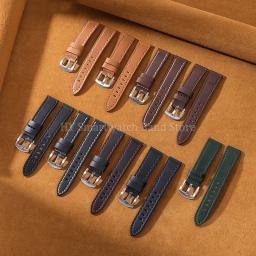 Pulseira de relógio de couro de vaca 18mm 20mm 22mm 24mm para pulseira smartwatch universal de liberação rápida pulseira de relógio de substituição masculina - Image 2