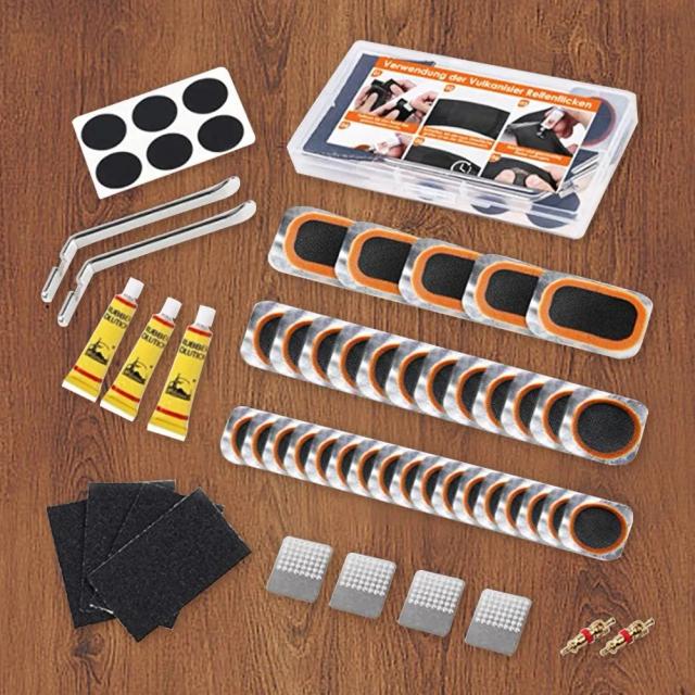 Kit Reparo Pneu Bicicleta 208 Peças