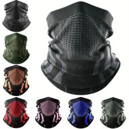Novo rosto bandana máscara capa pescoço mais quente bicicleta ciclismo cachecol caminhadas máscara respirável inverno ao ar livre à prova de vento engrossado máscara babador - Image 1