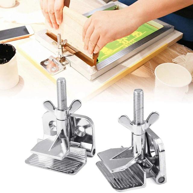 Impressão em Seda de Borboleta Metálica - Grampo de Dobradiça para DIY, Ferramenta de Artesanato, Tela de Impressão para Costura, 60x85mm, 2 Peças por Conjunto