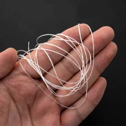 Cordões elásticos brancos para fazer jóias, faça você mesmo, linha de miçangas de látex para pulseira, colar, tornozeleira, corda de linha de borracha de alta elasticidade - Image 2