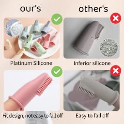 Ultra Soft Silicone Toothbrush Cover para Cão e Gato, Assistência Odontológica, Dedo Toothbrush, Ferramenta de limpeza, Acessórios - Image 3