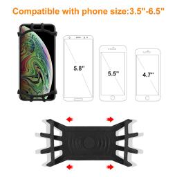 Suporte do telefone móvel para bicicleta e motocicleta, celular, suporte de silicone, berço do smartphone, gps, suporte de bicicleta - Image 2