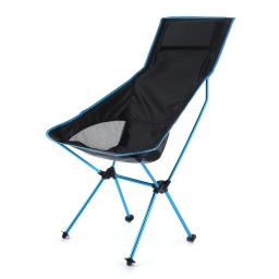 Cadeira de acampamento dobrável portátil longo lazer voltar praia jardim cadeira liga - Image 3