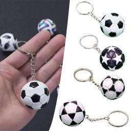 PU Couro Futebol Lembrança Chaveiro para Homens e Mulheres, Pingente De Futebol, Acessórios Do Presente, Fãs Chaveiro, K7N5 - Image 1