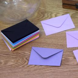 ADWE 10 peças papel kraft cores doces, envelopes branco, cores sortidas para convites, aniversário, formatura, chá - Image 3