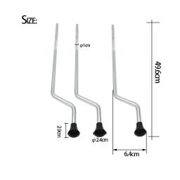 3 pçs/set chão tom pernas tripé tambor pé baixo kit perna música percussão instrumento acessórios peças de alta qualidade ferragem - Image 6