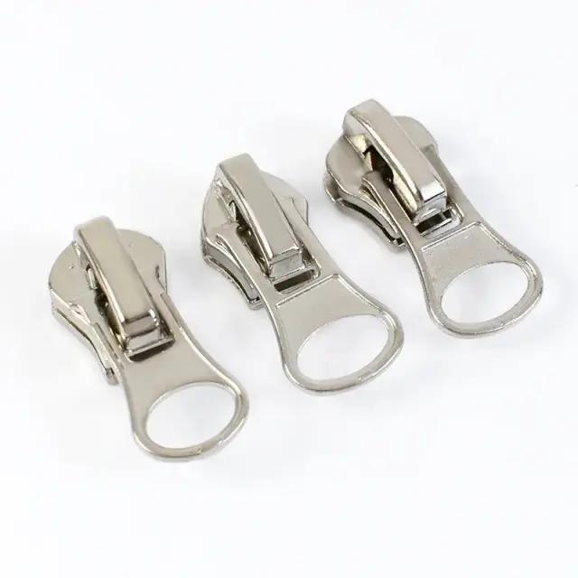 Zíper Deslizante de Metal para Sacos e Vestuário - Kit de Reparo com Extração Fácil e Substituição de Cabeça de Náilon