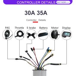 Kit de conversão de bicicleta elétrica, roda dianteira e traseira, motor do cubo, bicicleta, 16-29 Polegada, 250W-2000W, 36V, 48V - Image 4