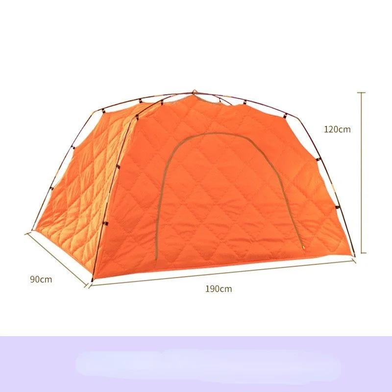 Barraca algodão cama portátil Windproof, Pesca do gelo Toldo privado, Camping ao ar livre, Caminhadas, ciclismo, carro, 1, 2, 3 Pessoa, Inverno - Image 4