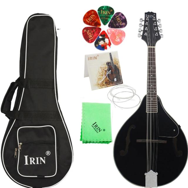 Iren: Instrumento Musical Multifuncional para Violão e Bandolim com 8 Cordas, Mochila de Transporte e Acessórios Inclusos