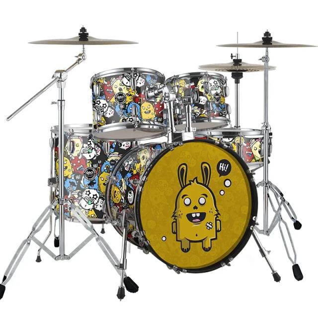 Kit de Bateria Jazz Profissional para Bateristas Acústicos