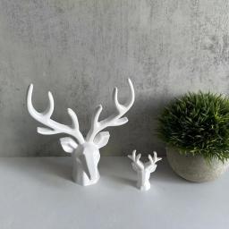 DIY Tamanho Silicone Elk Ornamentos, Parede Decorativa Pendurada Gesso, Enfeites De Natal - Image 2