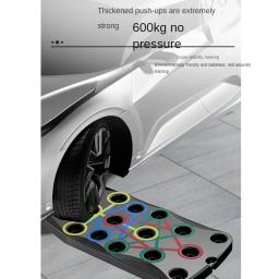 Conjunto de placa push-up multifuncional portátil com alças, equipamento fitness dobrável para treinamento de peito, abdômen, braços e costas - Image 3