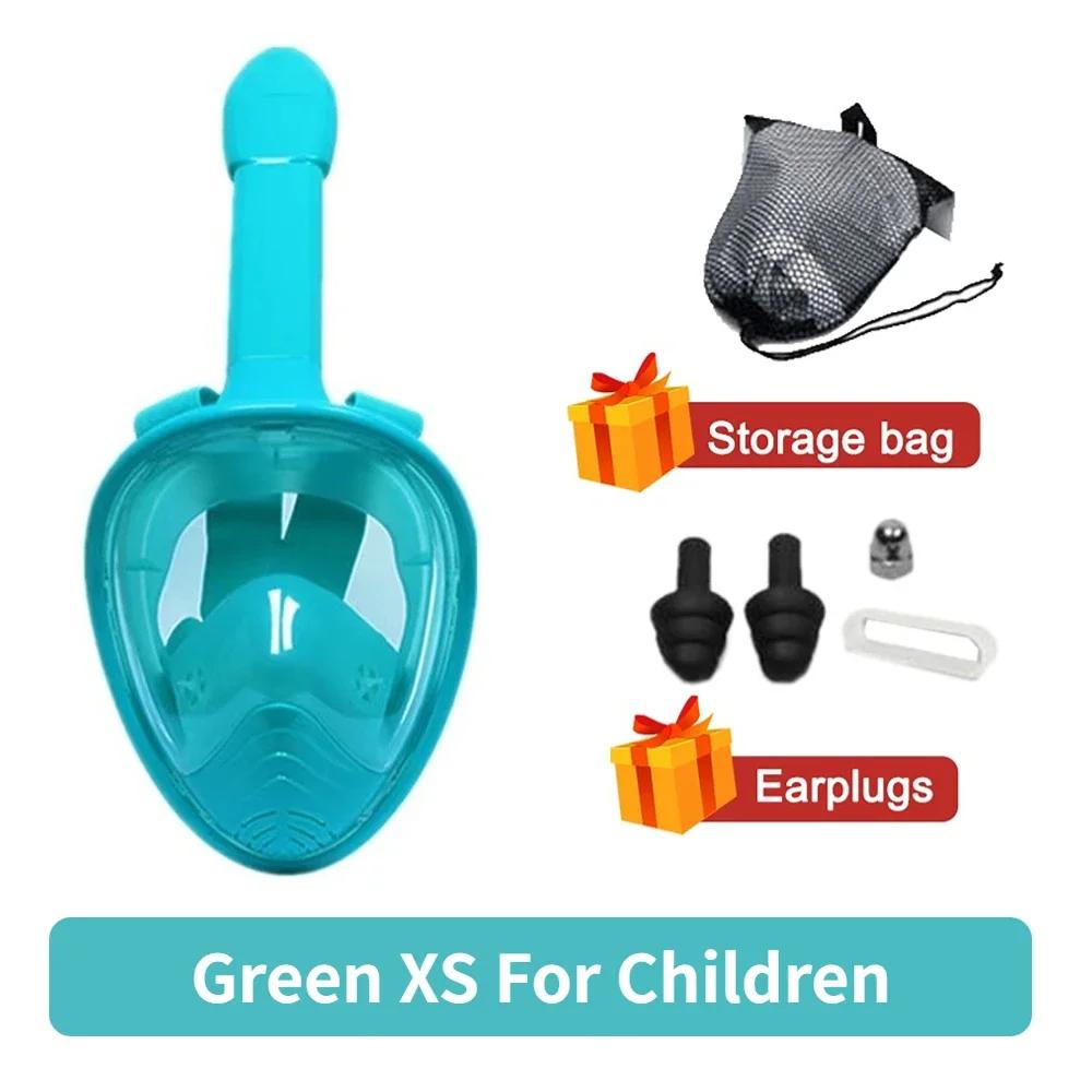 Máscara de mergulho profissional, snorkel facial completo, óculos anti-nevoeiro, equipamento de natação subaquática, crianças e adultos - Image 1