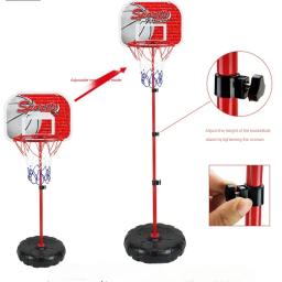 Aro de basquete ajustável, 34*170cm, rack de suporte para 1-14 anos, crianças, bebês, esporte interno e externo, bola de encosto, brinquedo de tiro, crianças - Image 3