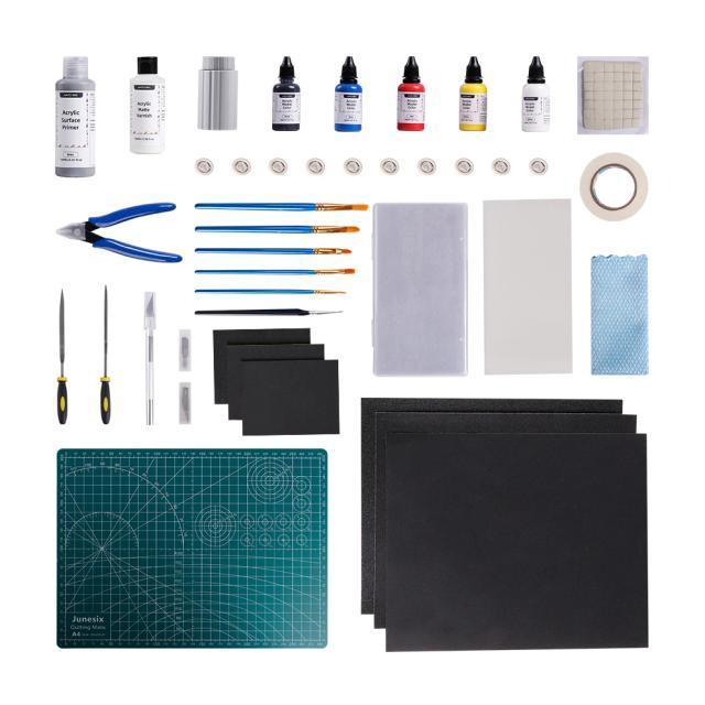 Kit Completo de Pintura Acrílica ANYCUBIC: Tintas à Base de Água, Pincéis e Ferramentas para Colorir Modelos 3D