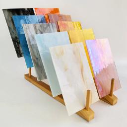 Telhas De Mosaico De Vidro DIY, Pedras De Mosaico Quadrado, Arte De Cristal Multi Cor, Artesanato Da Parede, Material De Decoração, Coaster Artesanal, Vaso - Image 2