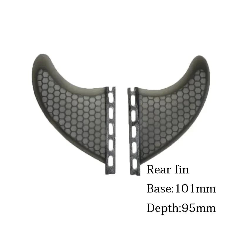 Fiberglass Surfboard Fins Set para Wakeboard, Fiberglass Fins-Acessórios Skimboard Traseiro, BiLong Futures, Fibra de Carbono, XS-Traseira, 2 Pcs - Image 1