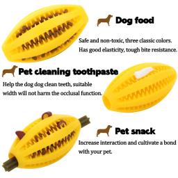 Mastigar Brinquedos para Pet Dog, Limpeza de dentes, Lanche bola, Borracha Natural, Super Resistente, Bouncy Interativo, Pet Shop - Image 6