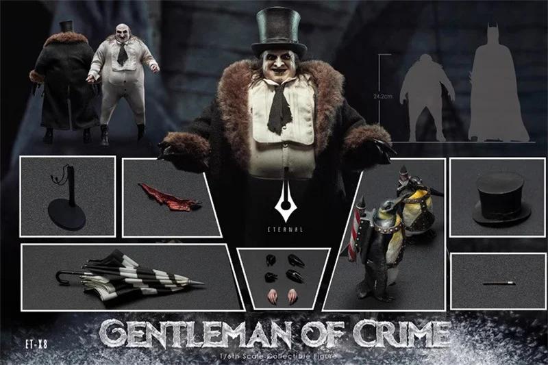 Action Figure Conjunto Completo de Personagens de Filme, Eterno Brinquedo, ETX8, 1, 6, Gotha Gentleman of Spy, Pinguim, Jazz, Melhor Coleção de Arte, 12" - Image 1