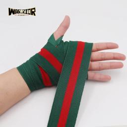 Alta Qualidade Boxe Mão Wraps, Handwraps para Treinamento, Bandagens Coloridas, Padrão de Listra, 3m, 5m Comprimento, 2Pcs Pack - Image 3