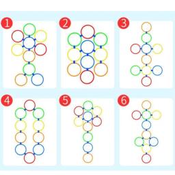 Crianças ao ar livre engraçado treinamento físico esporte brinquedos treliça salto anel conjunto jogo com 10 aros 10 conectores para parque jogar meninos meninas - Image 5