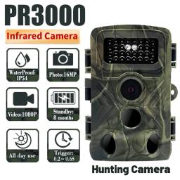 Câmera de caça multifuncional PR3000, foto noturna e vídeo, caça ao ar livre, monitor de observação animal, foto e tirar, 36MP, 1080p - Image 1