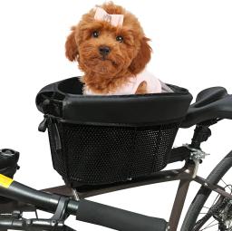 Ajustável Safety Strap Pet Basket, Dog Basket, Carregando Suprimentos, Cães Pequenos e Gatos, Até 15lbs - Image 1