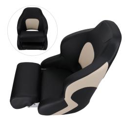 Acessórios do barco assento dobrável marinho barco pesca pro casting deck assento preto kaki barco cadeira de condução - Image 1