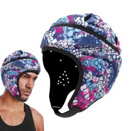Capacete acolchoado macio da proteção principal para a juventude, chapelaria do futebol, bandeira macia do escudo, goleiro do futebol, epilepsia, queda - Image 1