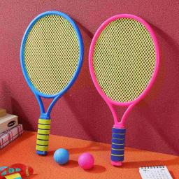 Raquete de plástico brinquedo de tênis para equipamentos esportivos ao ar livre raquete durável crianças jogar pai criança atividade fitness criança brinquedos - Image 4