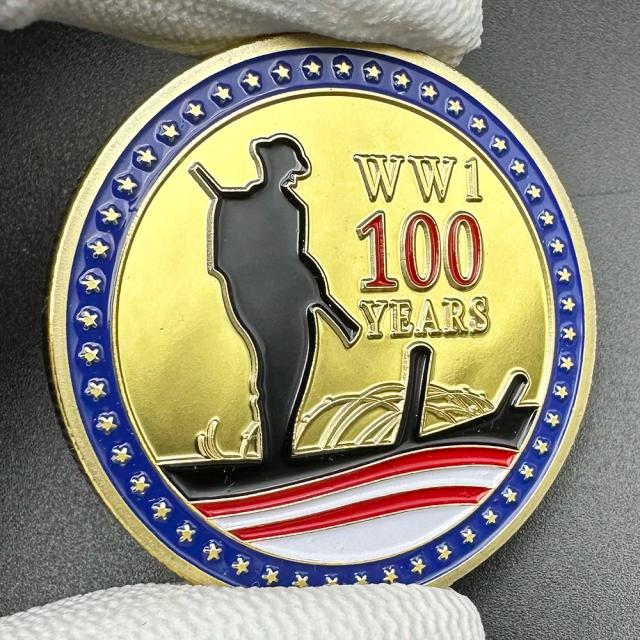 Moedas de Ouro Colecionáveis da Primeira Guerra Mundial: Uma Lembrança do 100º Aniversário e Dia Memorial (1920-2018)