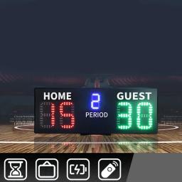 Placar eletrônico com controle remoto, portátil, jogo digital, para tênis, basquete, bilhar - Image 3