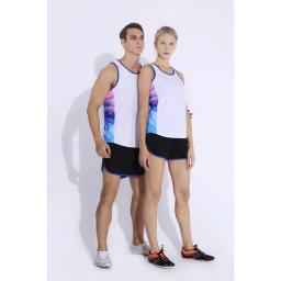 Conjunto de calções e colete fino de atletismo masculino, fato de treino de maratona de secagem rápida, roupas esportivas para jogging, novo, verão - Image 2