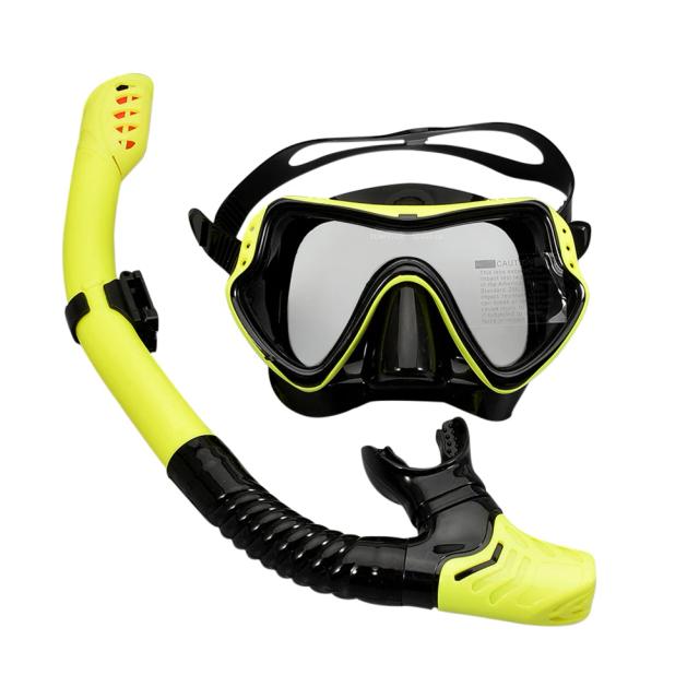 Conjunto de Máscaras de Snorkeling com Tubo de Respiração em Silicone Anti-nevoeiro para Adultos