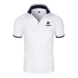 Camisas polo masculina e feminina, Pilotos de Avião, Camisa Lazer, Estampa Airbus, Verão - Image 3