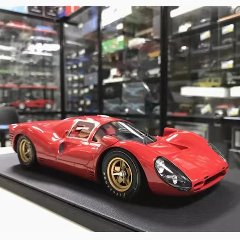 Resina de carro esportivo para adultos, escala 1:18, F 330P4, simulação 1967, presente da coleção, lembrança para fãs, original - Image 1