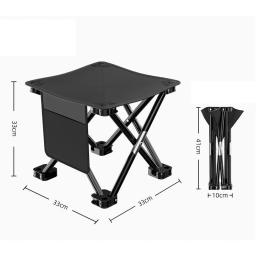Portátil Folding Camping Stool, cadeira Slacker dobrável, 450 LBS Load Capacity, 4 pernas, acessórios de pesca, Camping - Image 2