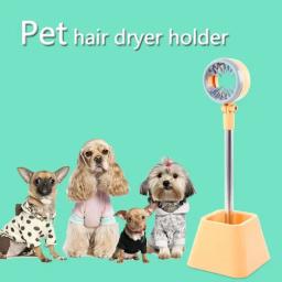 suporte exposição para secador cabelo para animais estimação, base pesada, resistente, durável, rotação 180 - Image 3