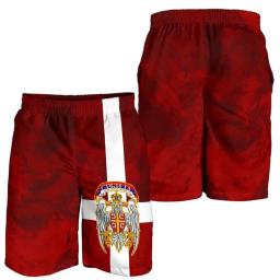 Calções de praia masculinos esportivos, estampa 3D, bandeira Strava, calções de surf, esportes populares, sunga, roupas de banho, verão, verão - Image 4